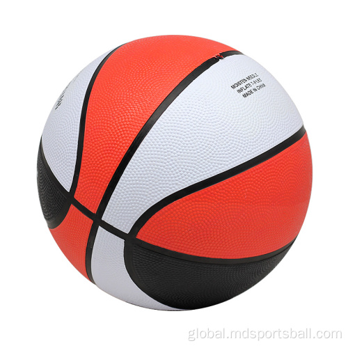 Cheap Rubber Basketballs Custom logo printed rubber basketball size 6 Manufactory